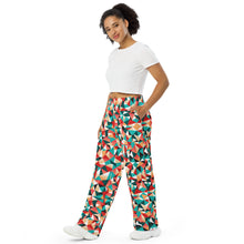 Load image into Gallery viewer, JUNO Colourful Scopic Wide-leg Trousers