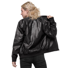 Load image into Gallery viewer, JJ Logo Leather Bomber Jacket