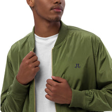 Load image into Gallery viewer, JJ Logo Recycled bomber jacket