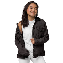 Load image into Gallery viewer, JJ Logo denim sherpa jacket