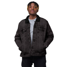 Load image into Gallery viewer, JJ Logo denim sherpa jacket