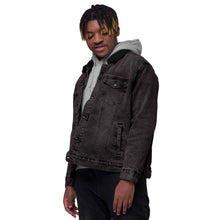 Load image into Gallery viewer, JJ Logo denim sherpa jacket