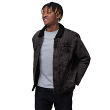 Load image into Gallery viewer, JJ Logo denim sherpa jacket