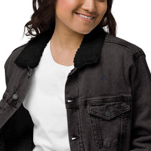 Load image into Gallery viewer, JJ Logo denim sherpa jacket