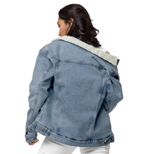 Load image into Gallery viewer, JJ Logo denim sherpa jacket