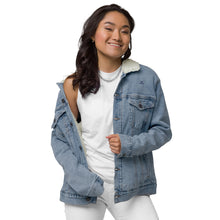 Load image into Gallery viewer, JJ Logo denim sherpa jacket