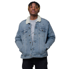Load image into Gallery viewer, JJ Logo denim sherpa jacket