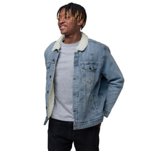 Load image into Gallery viewer, JJ Logo denim sherpa jacket