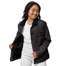 Load image into Gallery viewer, JJ Logo denim sherpa jacket
